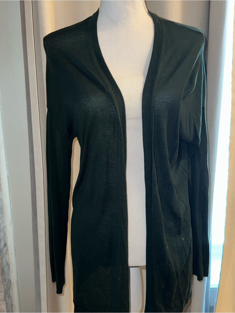 H&M Dark Green Open-Front Women's Cardigan